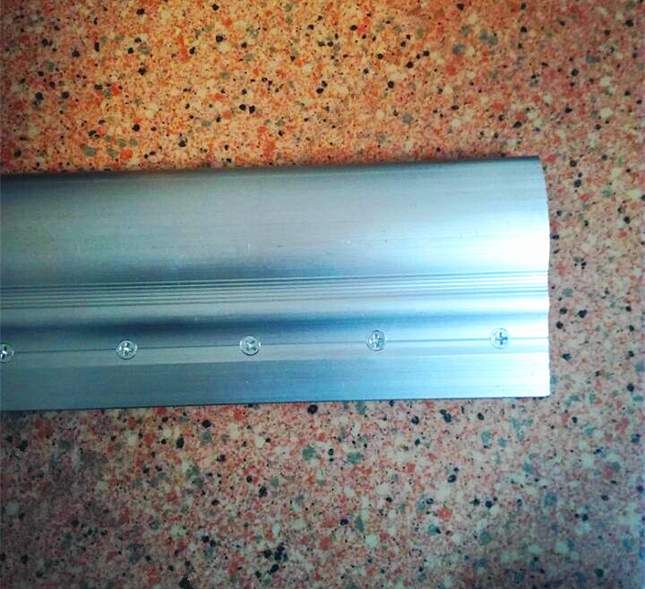 手工丝印铝柄 加厚铝柄 刮刀铝刮柄 夹胶条刮板 铝柄厚实不易变形 - 图1