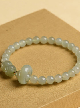 天然原创和田玉手链多串