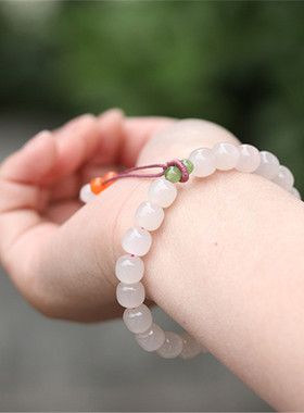 天然和田玉老型珠手串女支持复检