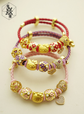 红绳hellokitty手链可爱精美手链