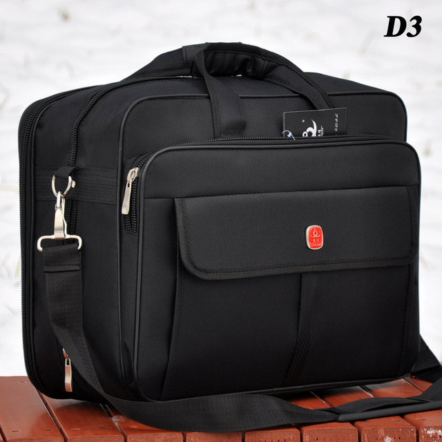 Men's bag business bag widened shoulder bag handbag backpack dual-purpose document bag business bag tool bag computer bag D3
