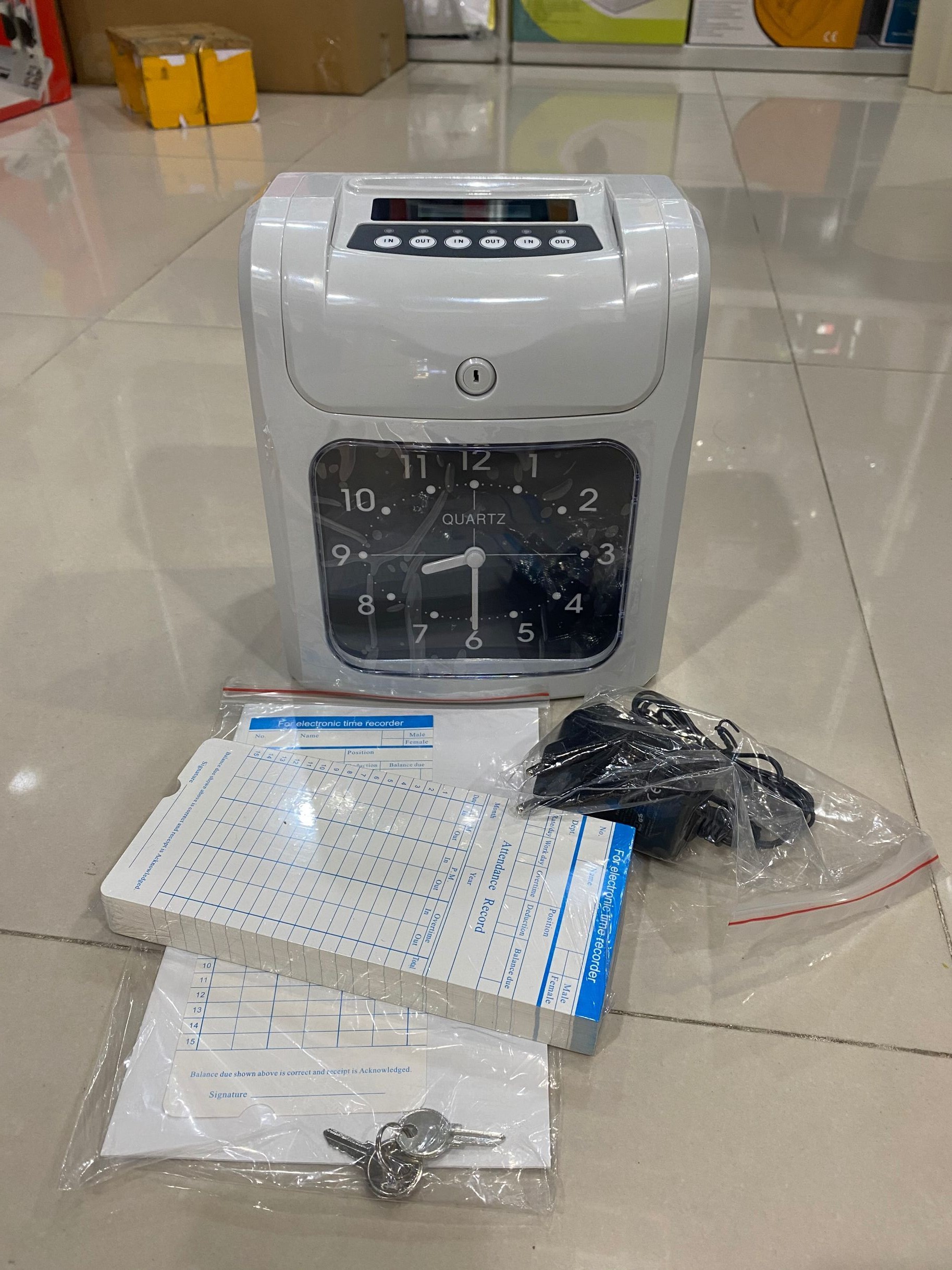 Cross-border export attendance machine English time clock clock