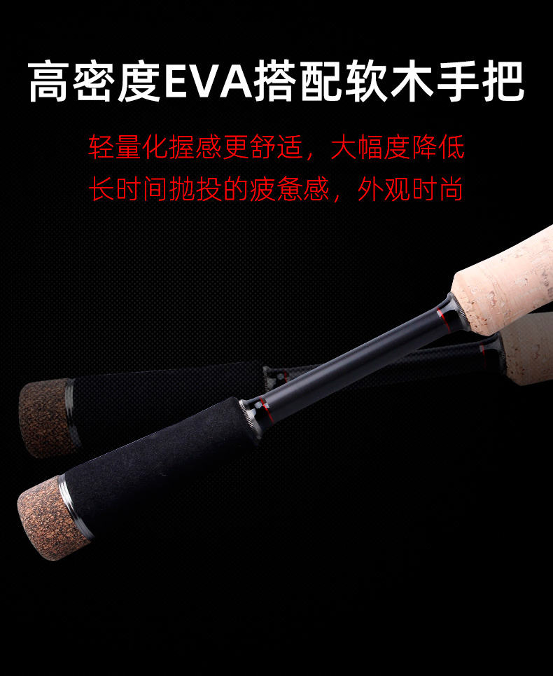 老张新款酷影热带雨林枪柄直柄路亚竿远投翘嘴桂鱼碳素超轻鱼杆 - 图3