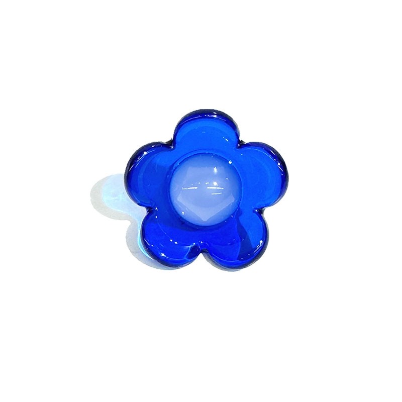 韩饰AZNAVOUR饰品胸饰彩色雅致素面半球透明色五瓣花胸针女XZ0189,淘宝优惠券,粉丝福利购,淘宝优惠卷