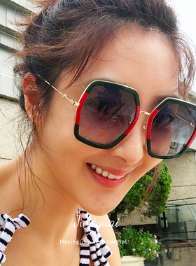 景甜倪妮明星同款圆脸潮人太阳镜