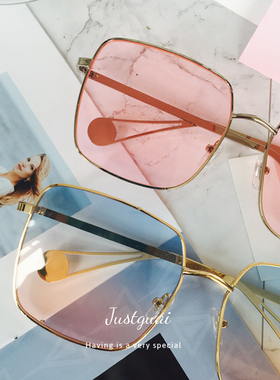 新款网红个性圆脸珍珠偏光眼镜