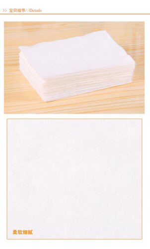 100片静电除尘纸巾洗脸巾拖把替换布擦地干巾免洗拖把一次性干巾 - 图1