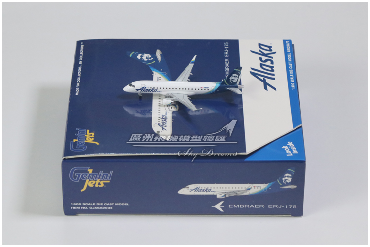 GeminiJets GJASA2038 阿拉斯加航空 E170-200LR N186SY 1:400 - 图3