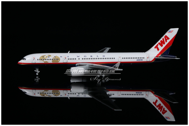 GeminiJets GJTWA1982 美国环球航空 TWA B757-200 N725TW 1:400 - 图0