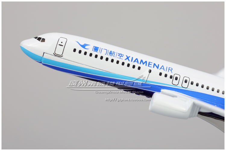 厦门航空 波音 B737-800 合金 仿真 客机 飞机模型 摆件 16cm - 图0