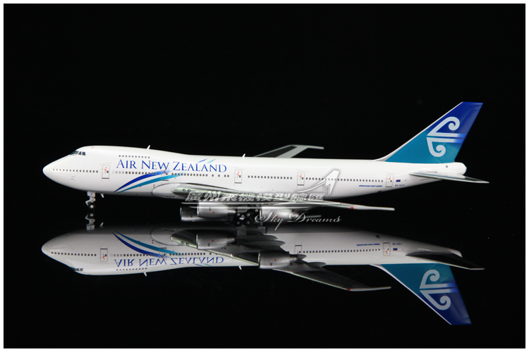 BigBird400 BB4-742-001 新西兰航空 波音B747-200B ZK-NZY 1:400 - 图0