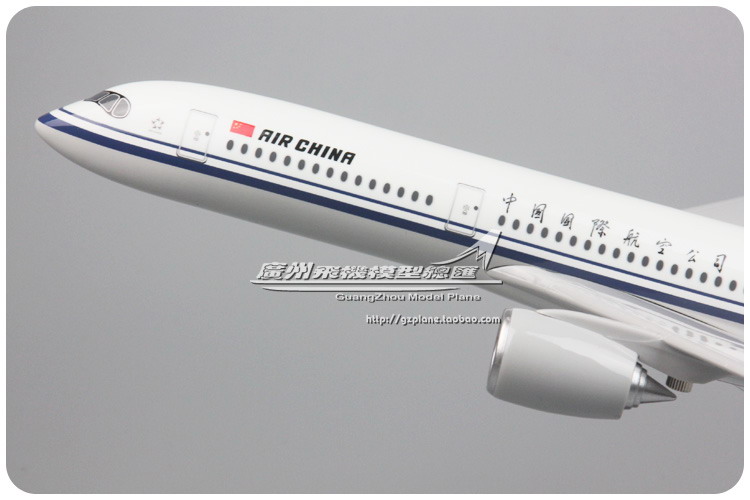 中国国际航空 空客 A350 树脂 仿真 飞机模型 47cm 新品客机 - 图0