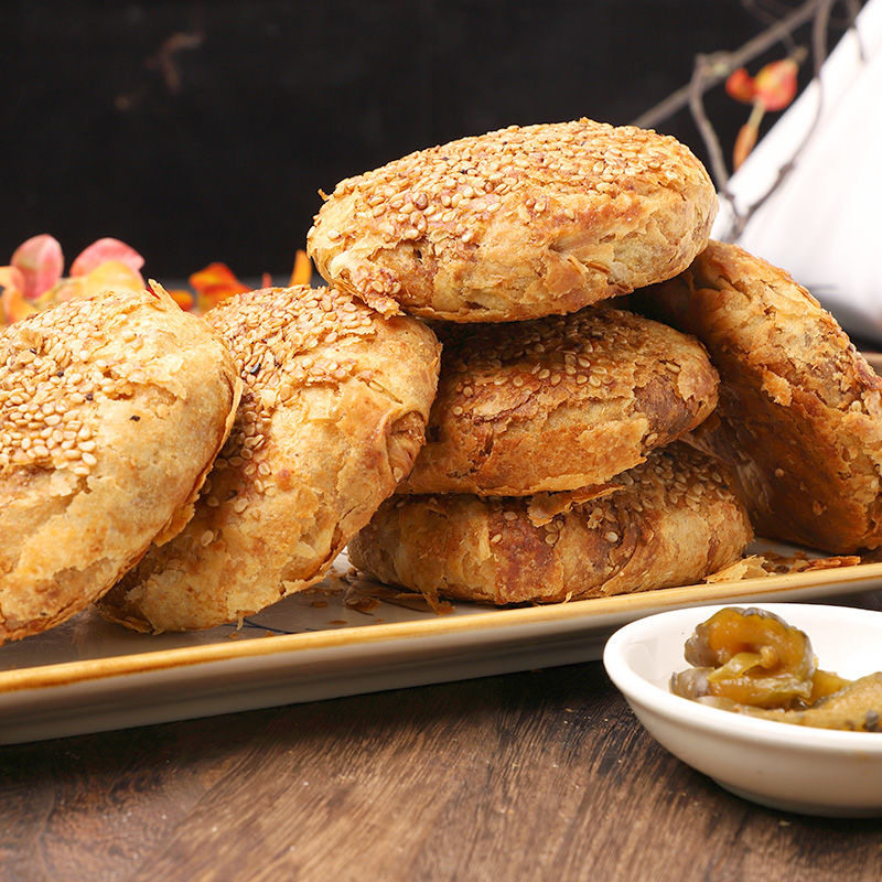 新疆包邮老北京风味芝麻烧饼麻酱烧饼老式火烧油酥传统即食糕点,淘宝优惠券,粉丝福利购,淘宝优惠卷