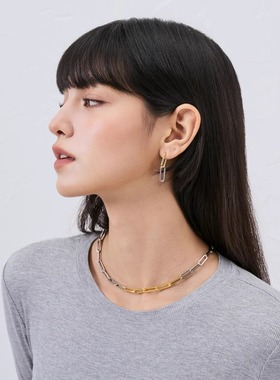 VOGUEWANG锁链镀金金银双色粗链