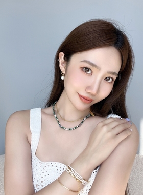 CHICWANG天然彩色宝石串珠项链