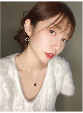 古力娜扎同款甜美时髦桃爱心高端