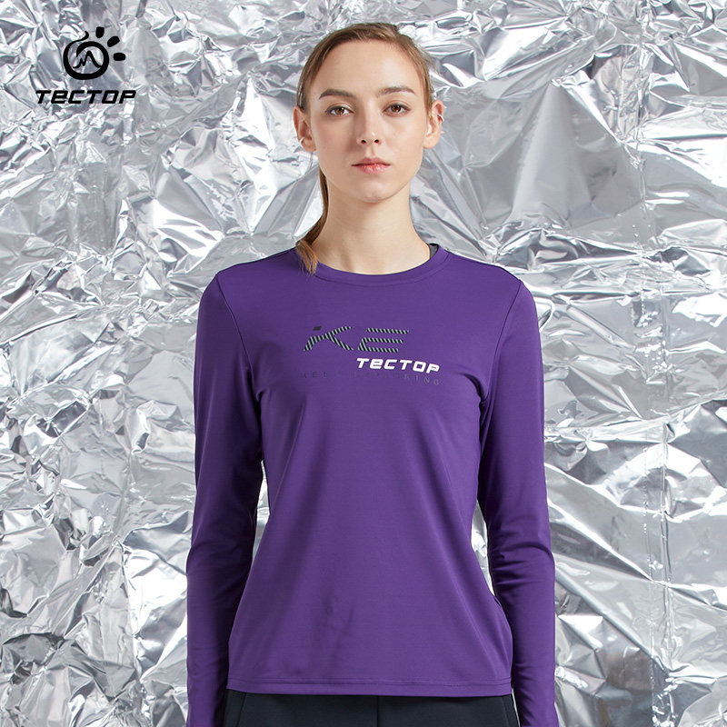 探拓户外春秋季男女士弹力宽松长袖T恤情侣款透气休闲运动速干衣,淘宝优惠券,粉丝福利购,淘宝优惠卷