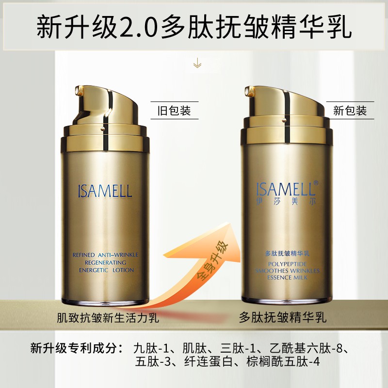 ISAMELL伊莎美尔多肽抚皱精华乳80ml 原名：肌致抗皱新生活力乳