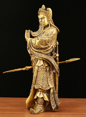 中国大陆铜像山水武财神关二爷