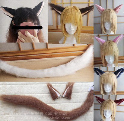 FF14猫魅族cosplay猫耳猫尾狐耳多色定做古拉哈提亚舞台动漫cos-图2