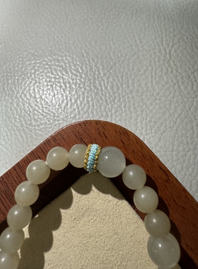 福利款原创设计手工编织天然和田玉手串编号42多样性发货