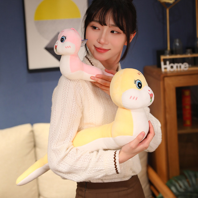 Small snake doll baby soothing funny plush toy female doll hugging and sleeping ugly and cute snake mascot