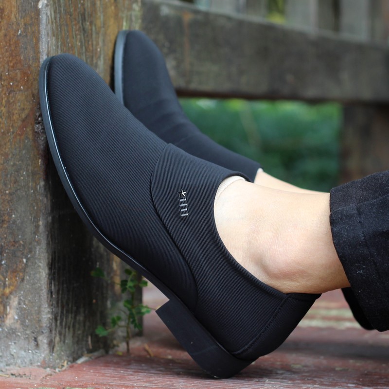 青年男鞋子韩版网布面男士休闲鞋英伦商务正装皮鞋尖头百搭乐福鞋,淘宝优惠券,粉丝福利购,淘宝优惠卷