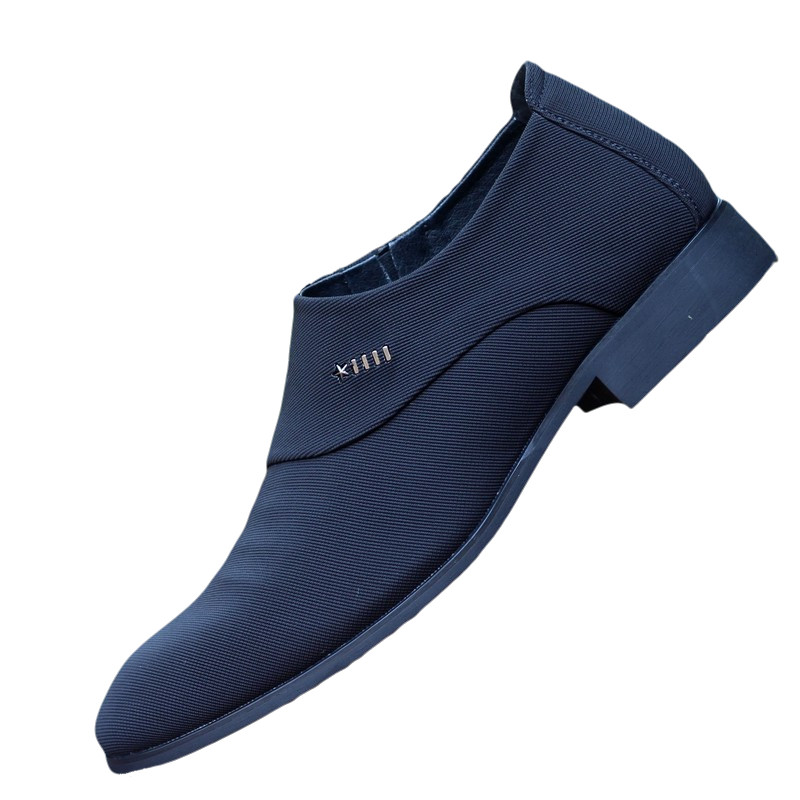 青年男鞋子韩版网布面男士休闲鞋英伦商务正装皮鞋尖头百搭乐福鞋,淘宝优惠券,粉丝福利购,淘宝优惠卷