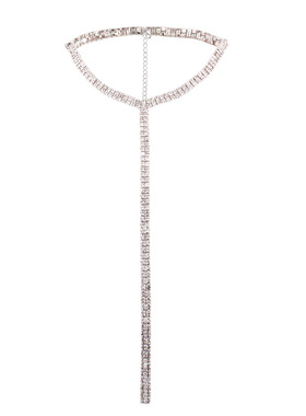 CHOKER欧美新款镶钻双层流苏项链