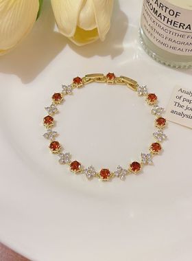 跨境多色代发锆石手链女韩版时尚爆款热销饰品配饰手镯首饰批发