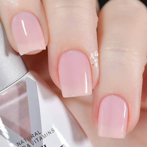 半透明裸粉色Dance Legend指甲油有色护甲油 底油改善C弧养指甲DL - 图0