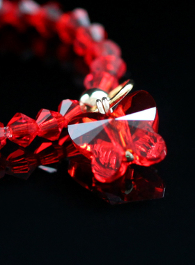 2024年新红水晶蝴蝶戒指ins小众