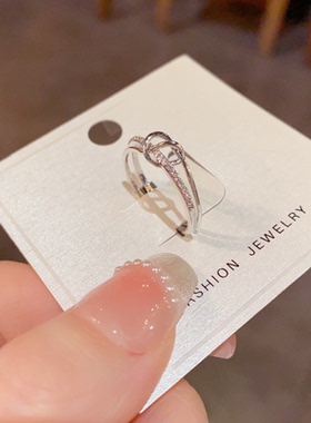 轻奢简约双层高级感戒指