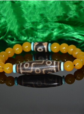 天然西藏九眼老料天珠