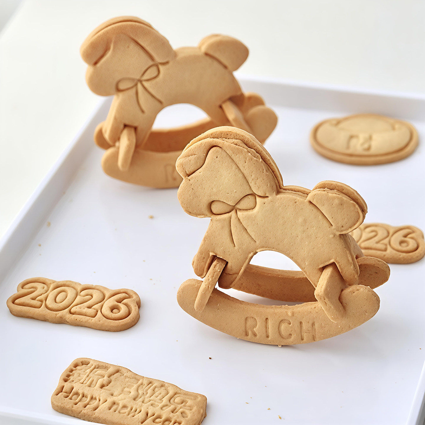 包邮2026马年蛋糕装饰立体饼干摇摇马模具翻糖切模印模恭喜发财,淘宝优惠券,粉丝福利购,淘宝优惠卷