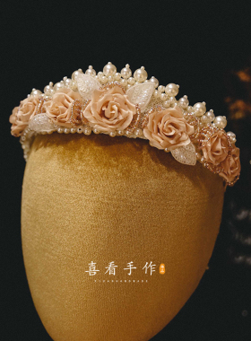 喜看原创手作花瓣发箍