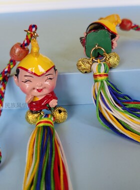 车载藏族喇嘛挂件可爱卡通公仔