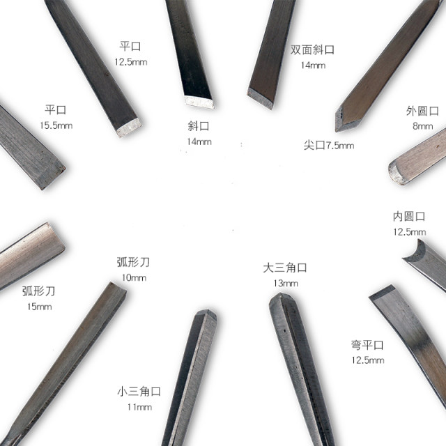 Flat shovel carpenter tool set chisel