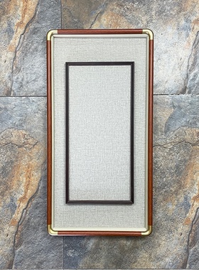【仿铜角框中框 外框33*66 内框21.5*46】新中式立体实木画框质感