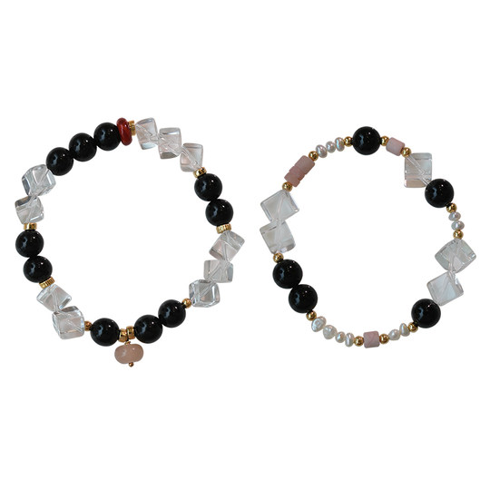 TYUSHA original crystal agate pearl beaded bracelet