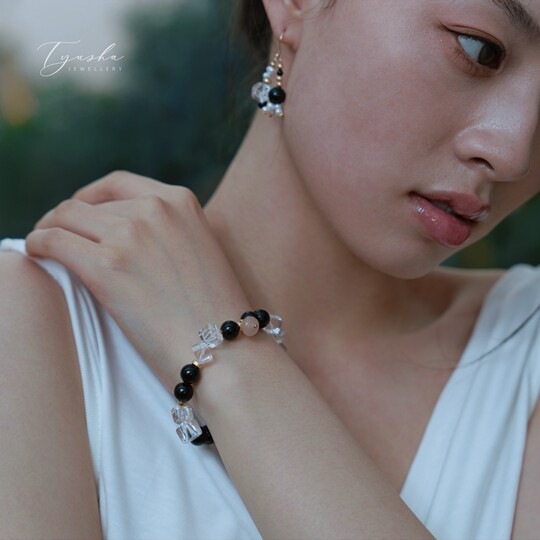 TYUSHA original crystal agate pearl beaded bracelet