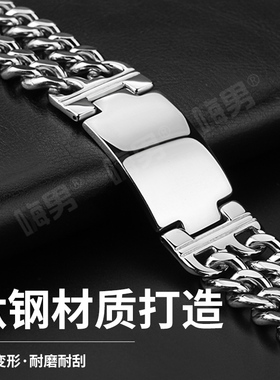 粗犷！韩版时尚宽潮男士手链