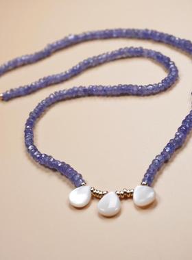 天然坦桑石多层叠戴手链宝石手串