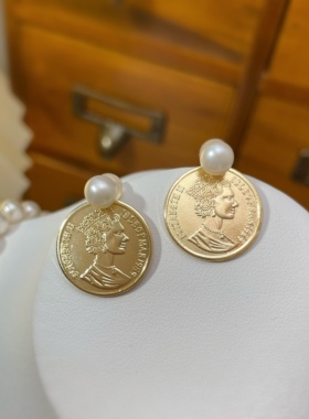 巴洛克复古宫廷风14k注金女金币