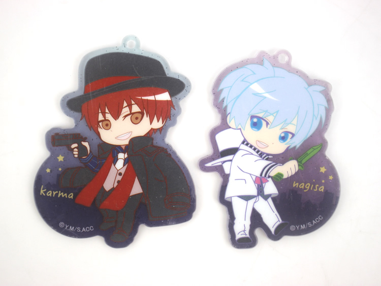 暗杀教室亚克力挂件赤羽业潮田渚亚人物q版吊饰钥匙扣 创 生活momokoの漫谷 淘优券