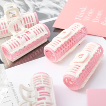 Air-Lipped Sea God without injury Plastic curly hair cylinder Short hair curly hair clip Large volume Inner button curly hair curler 4 clothes