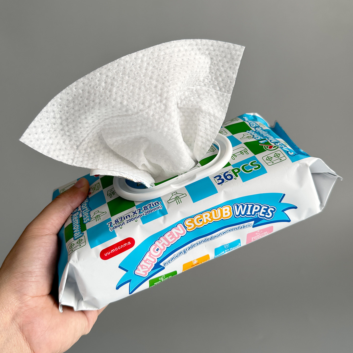 日单~升级3D磨砂双面双效重油污厨房清洁湿巾 油烟机加厚擦油湿巾,淘宝优惠券,粉丝福利购,淘宝优惠卷