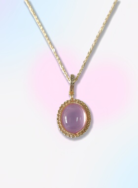 蓝宝项链原创设计手工制作女