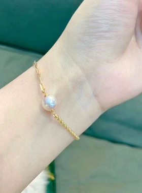 天然淡水珍珠S925纯银手链简约百搭时尚精致