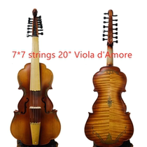 Bestwanted musical instrument Baroque style SONG cards 7 × 7 strings 20 ancient viola carve head